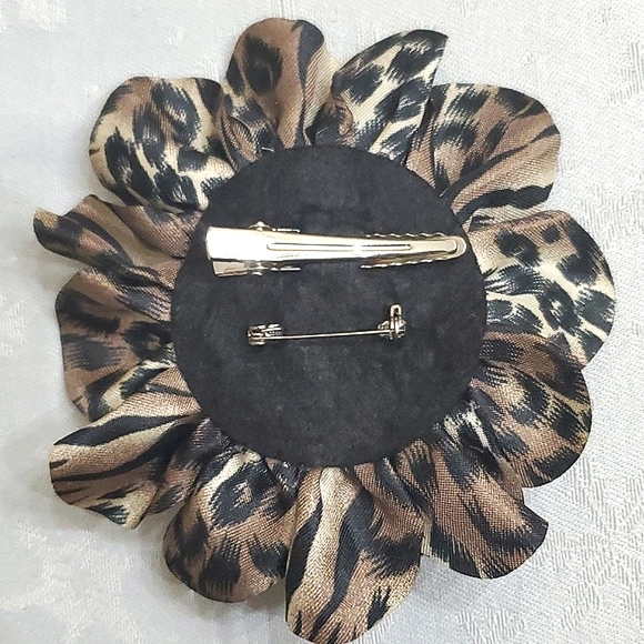 Mixed Lot of (6) Animal Print & Gold Hair Accessories including some Gymboree - Picture 5 of 10